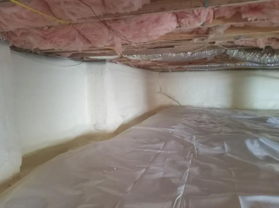 Crawl space encapsulation with closed-cell spray foam for Roof Maintenance in San Clemente